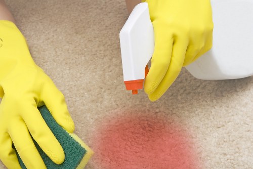 Cleaning service complaint review process illustration
