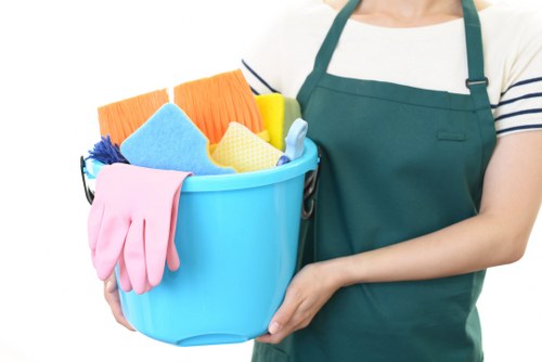 Twickenham Cleaner team sorting recyclable materials for collection