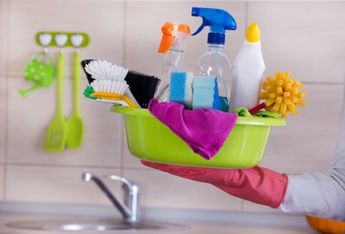 Commercial cleaning team maintaining an office in Twickenham