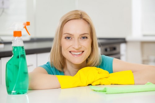 Local cleaning team preparing a Twickenham property after renovation work