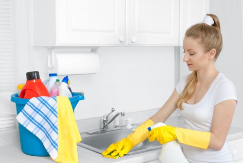 Professional deep cleaning of bathroom fixtures and tiles in Twickenham